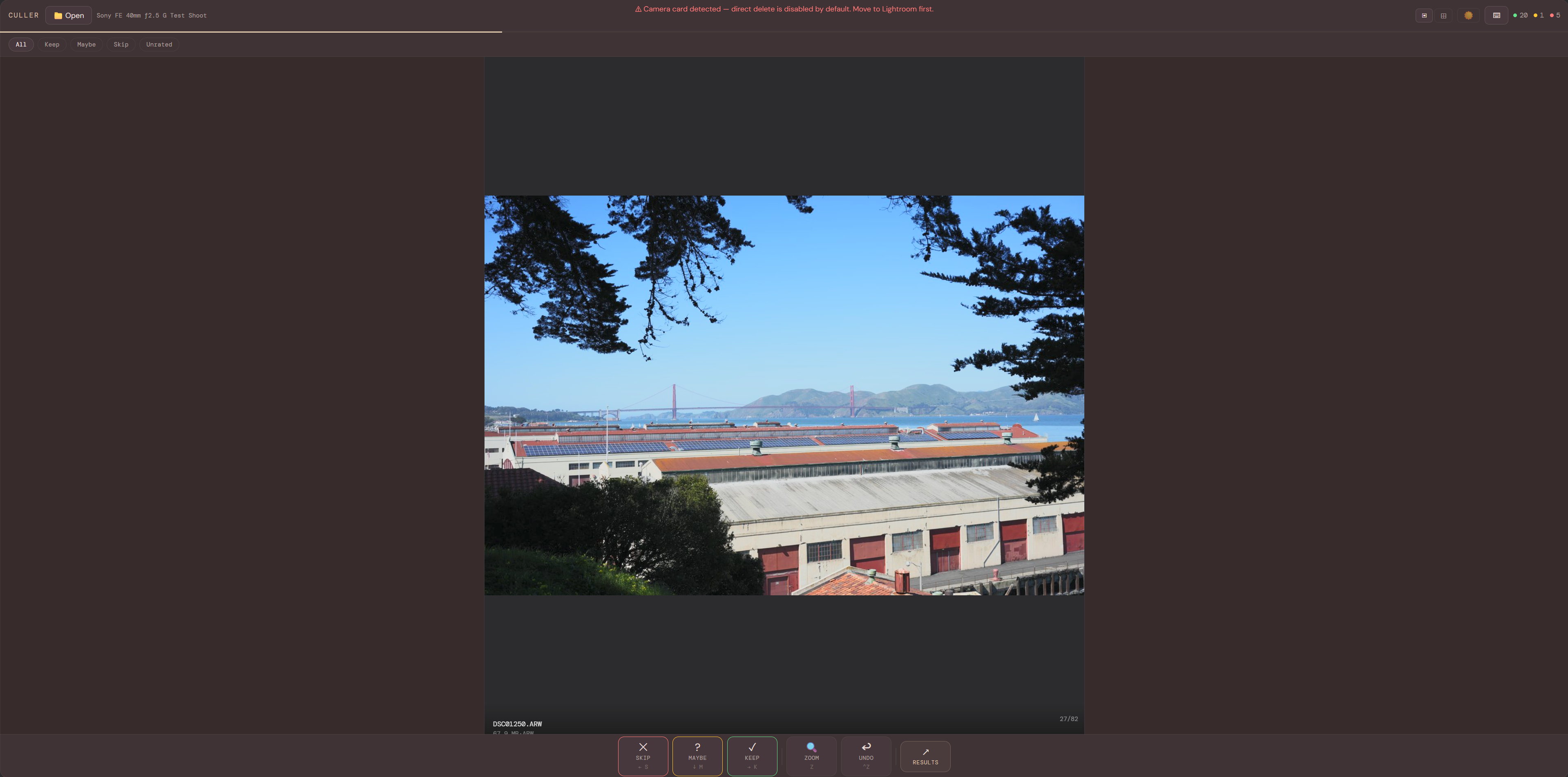 Culler screenshot